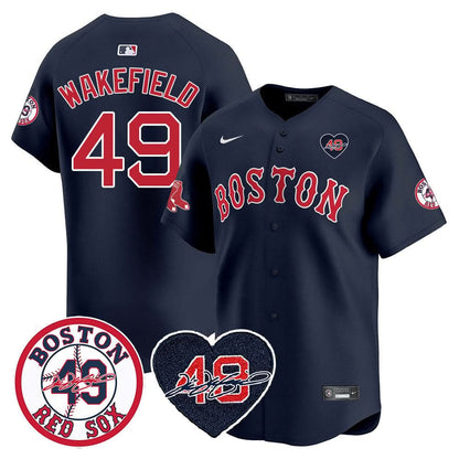BRS Tim Wakefield Memorial Patch Vaper Premier Limited Jersey - Stitched- Stitched