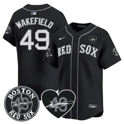 BRS Tim Wakefield Memorial Patch Vaper Premier Limited Jersey - Stitched- Stitched