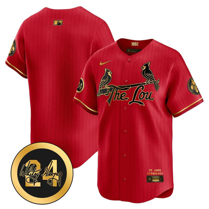 SLC 2024 City Connect Whitey Herzog Patch Vapor Premier Limited Jersey - Stitched