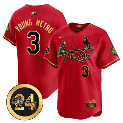 SLC 2024 City Connect Whitey Herzog Patch Vapor Premier Limited Jersey - Stitched