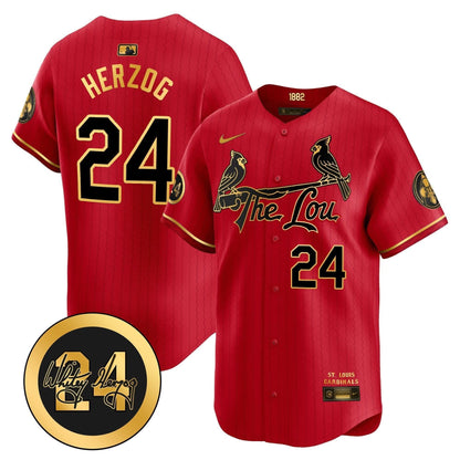 SLC 2024 City Connect Whitey Herzog Patch Vapor Premier Limited Jersey - Stitched