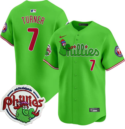 Men's Phillies Phanatic Patch Vapor Premier Limited Jersey V3 - All Stitched