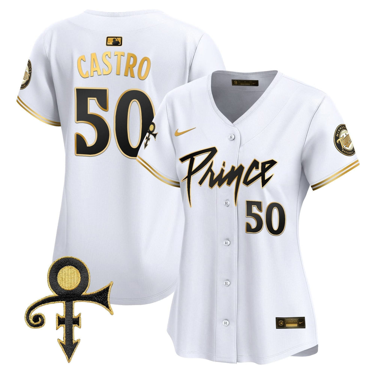 WoMinnesota Twins Prince Patch Vapor Premier Limited Jersey V4 - Stitched