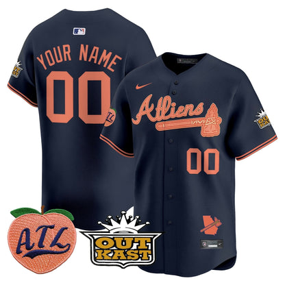 AB Atliens & Peach Vapor Premier Limited Custom Jersey - Stitched