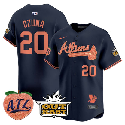 AB Atliens & Peach Vapor Premier Limited Jersey - Stitched