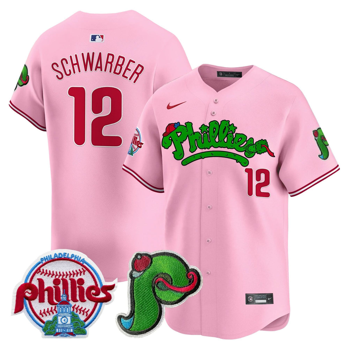 Unisex Phillies Phanatic Patch Vapor Premier Limited Jersey V3 - All Stitched