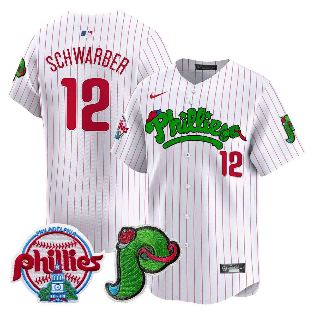 Unisex Phillies Phanatic Patch Vapor Premier Limited Jersey V3 - All Stitched