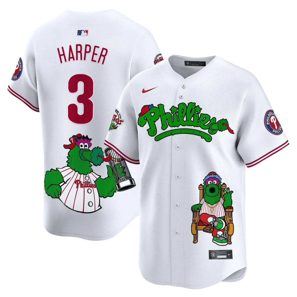 Phillies Phanatic Vapor Premier Limited Jersey - Printed