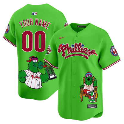 Unisex Phillies Phanatic Vapor Premier Limited Custom Jersey - Printed