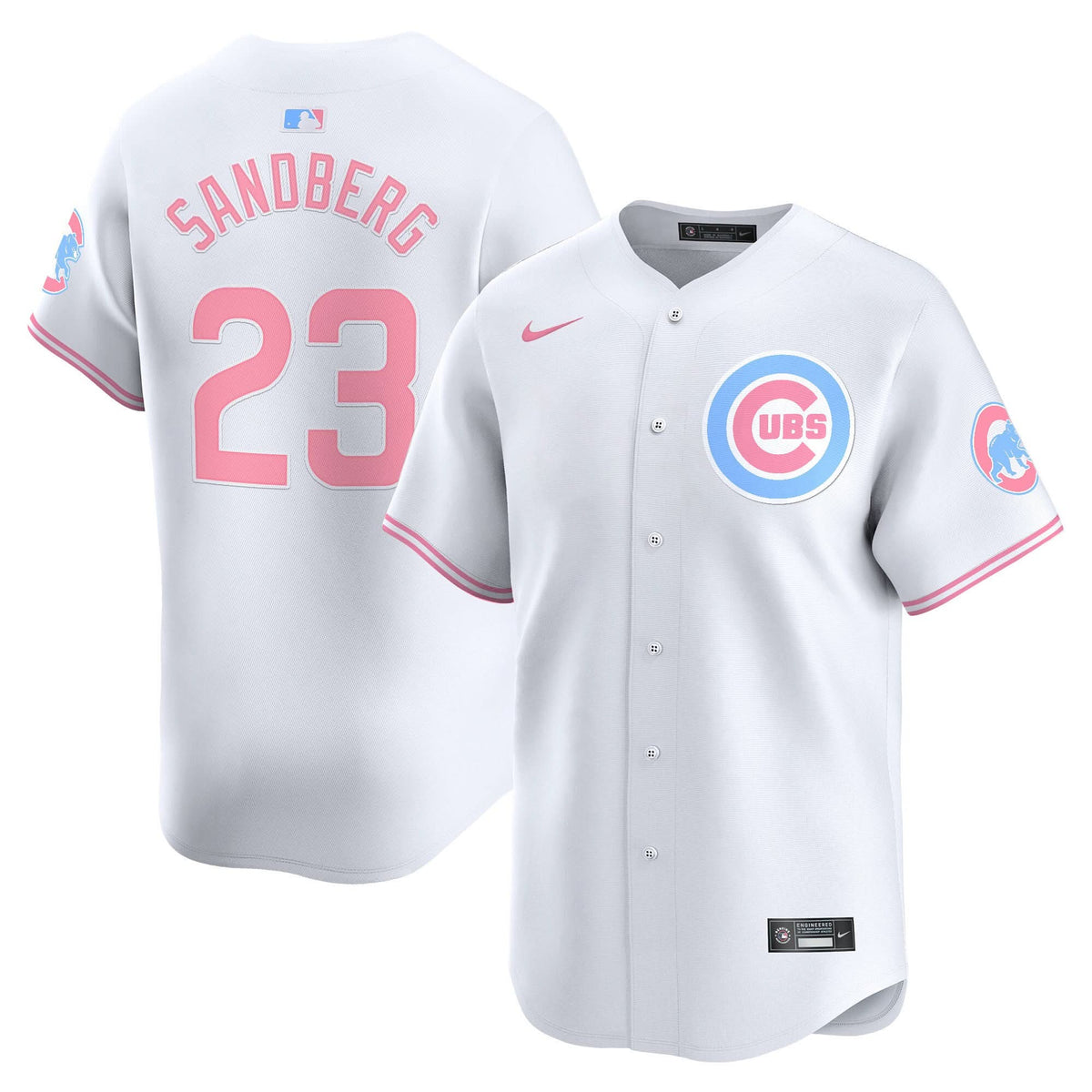 Unisex Chicago Cubs Bubblegum Pink Vapor Premier Limited Jersey - All Stitched