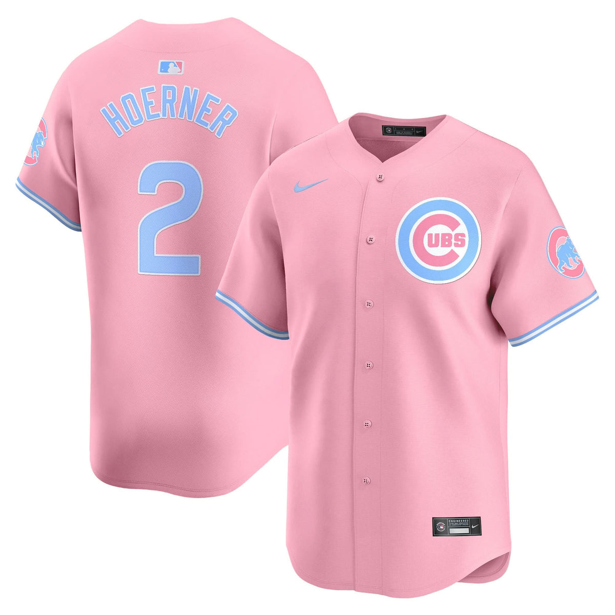 Unisex Chicago Cubs Bubblegum Pink Vapor Premier Limited Jersey - All Stitched