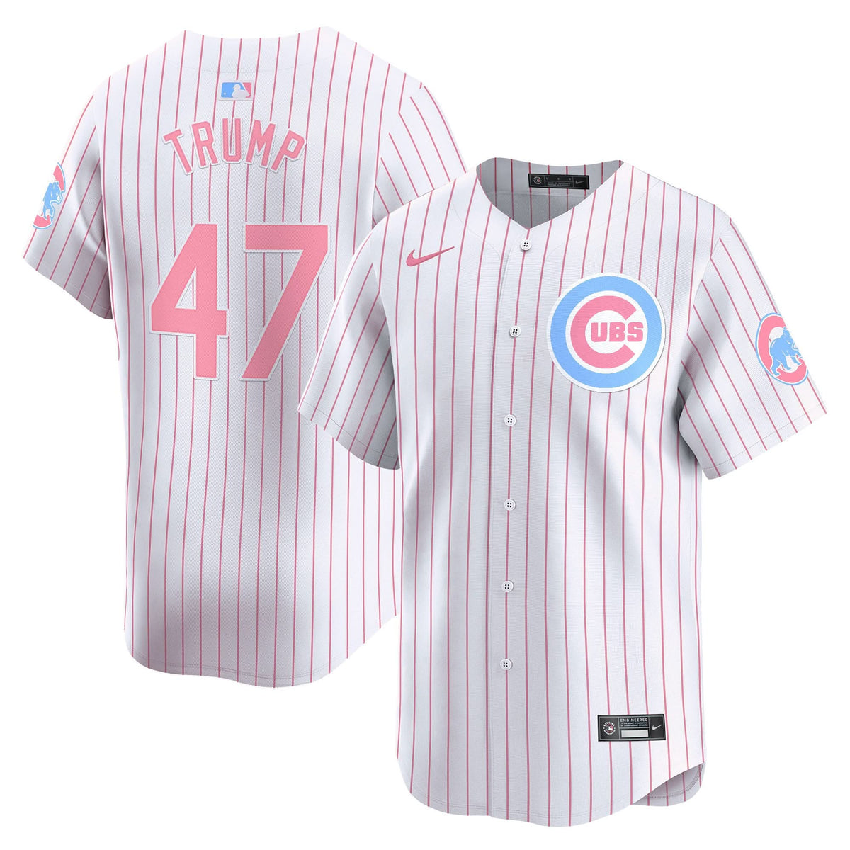 Unisex Chicago Cubs Bubblegum Pink Vapor Premier Limited Jersey - All Stitched
