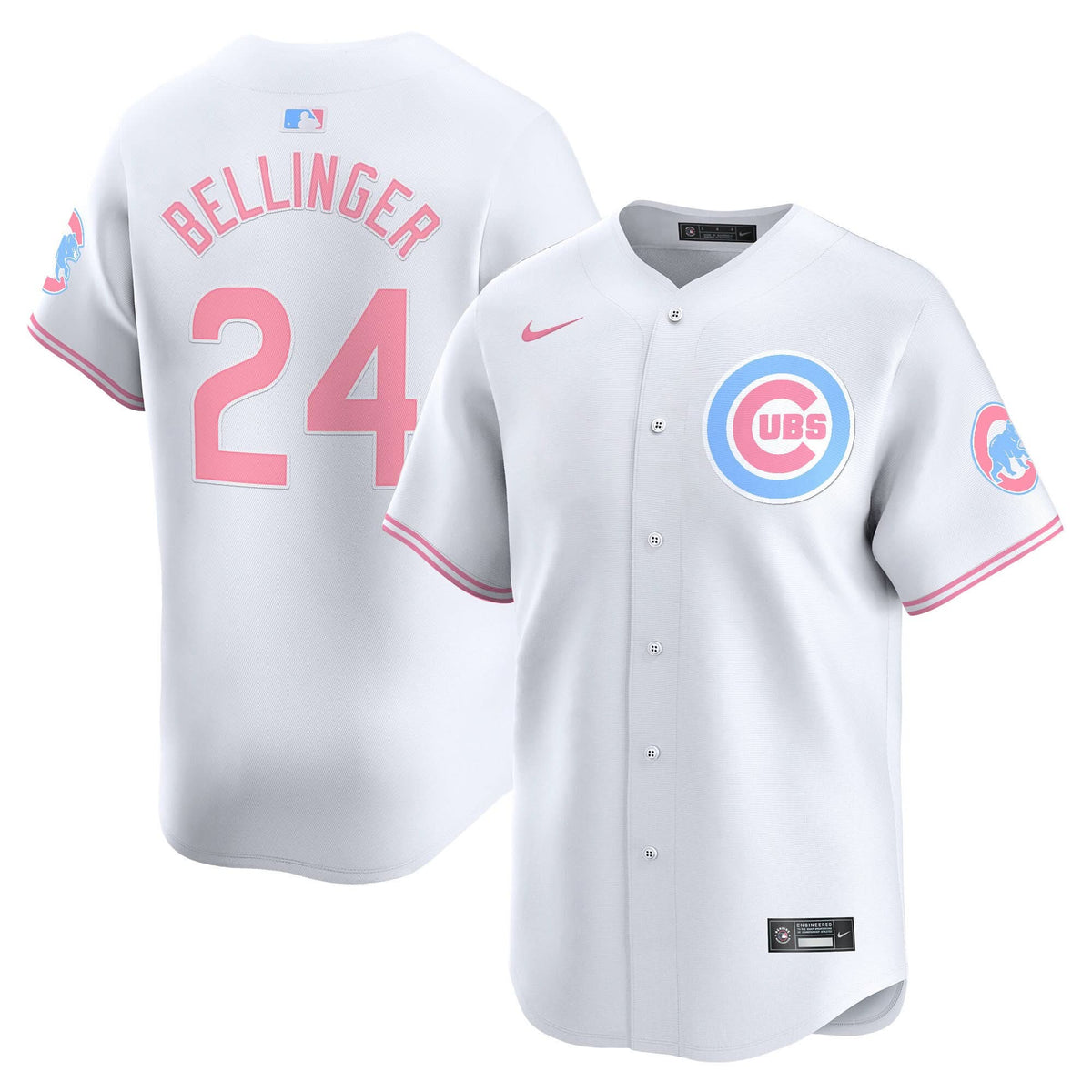 Unisex Chicago Cubs Bubblegum Pink Vapor Premier Limited Jersey - All Stitched