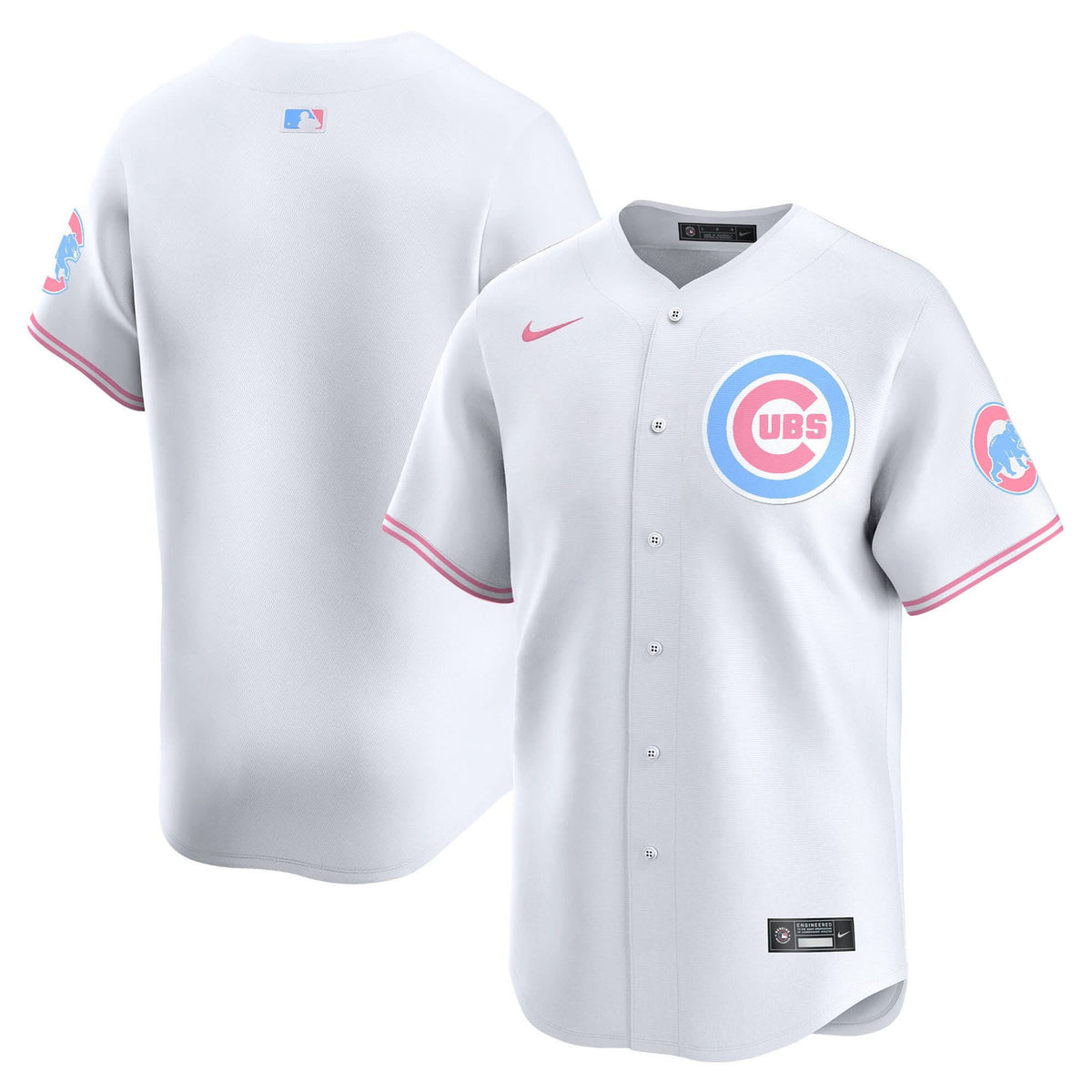 Unisex Chicago Cubs Bubblegum Pink Vapor Premier Limited Jersey - All Stitched