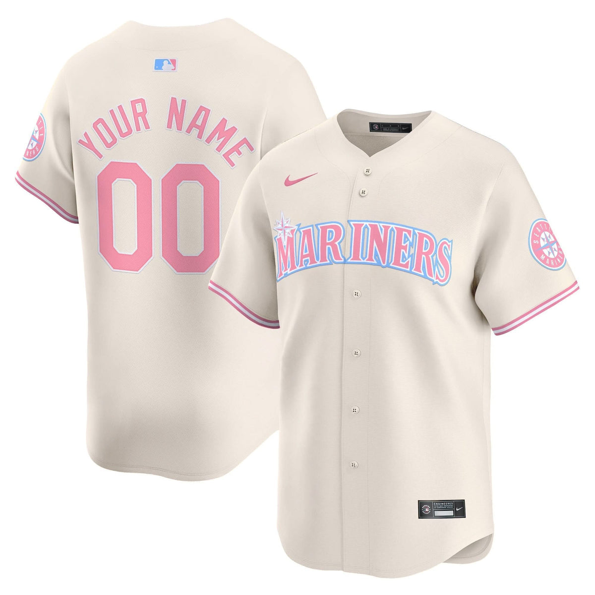 SM Bubblegum Pink Vapor Premier Limited Custom Jersey - Stitched