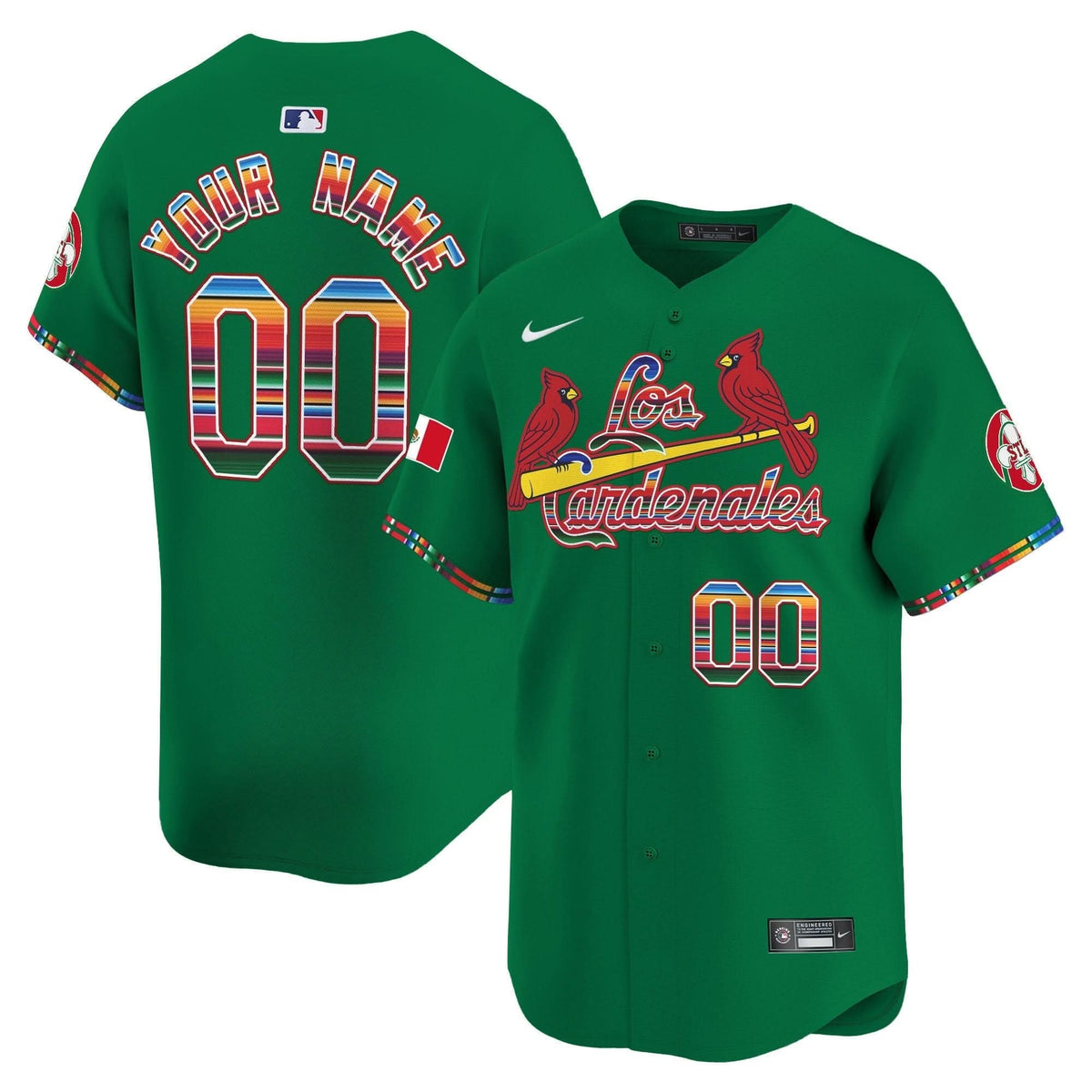 SLC Fiesta Cardenales Vapor Premier Limited Custom Jersey - Stitched
