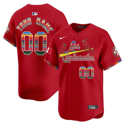 SLC Fiesta Cardenales Vapor Premier Limited Custom Jersey - Stitched