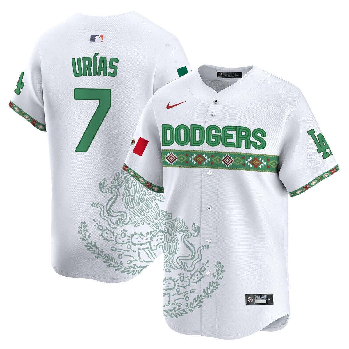 Los Angeles Dodgers Mexico Vapor Premier Limited Jersey V3 - Printed