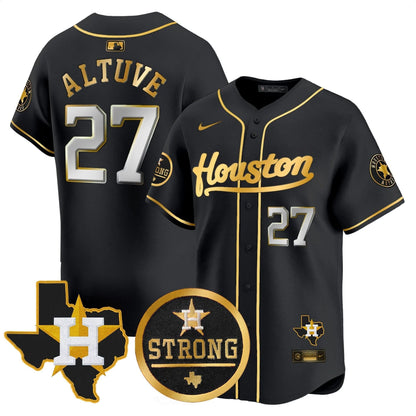 HA Houston Strong Patch Vapor Premier Limited Jersey - Stitched