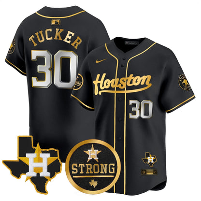 HA Houston Strong Patch Vapor Premier Limited Jersey - Stitched