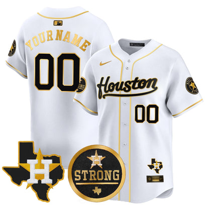HA Houston Strong Patch Vapor Premier Limited Custom Jersey - Stitched