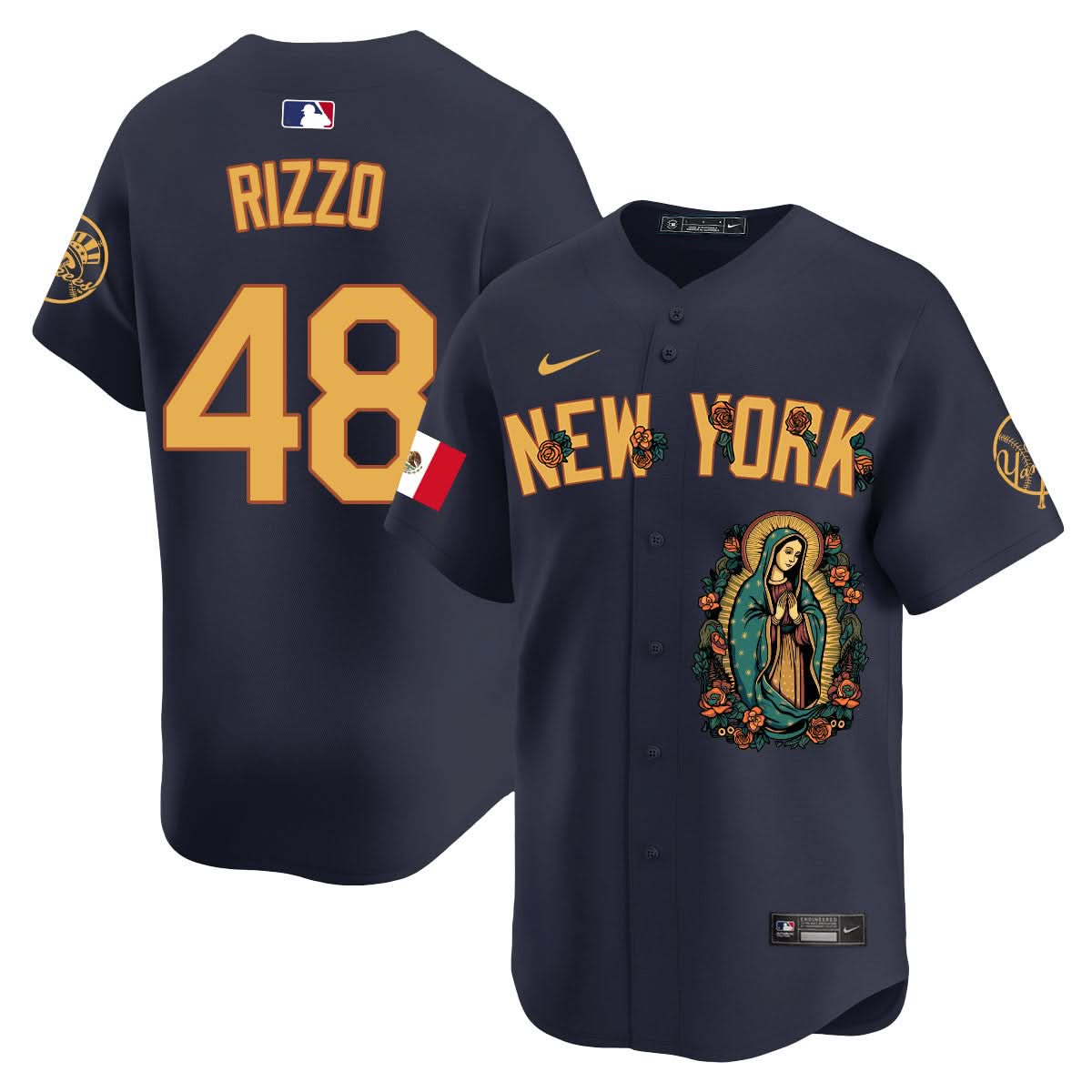 NYY Mexico Guadalupe Vapor Premier Limited Jersey N1 - Printed