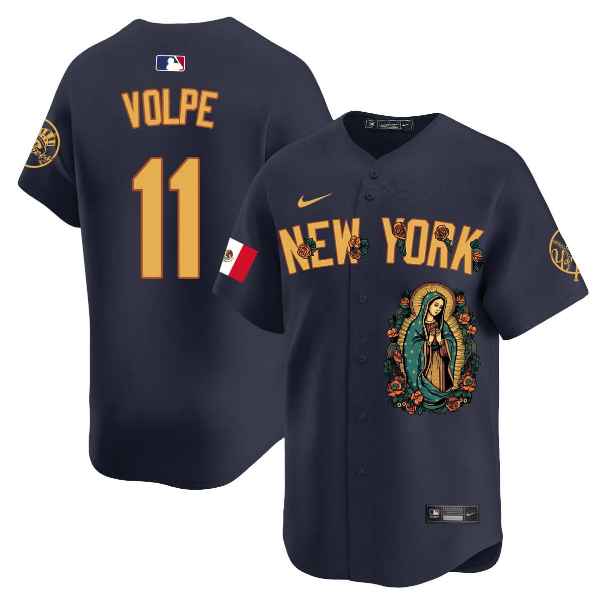 NYY Mexico Guadalupe Vapor Premier Limited Jersey N1 - Printed