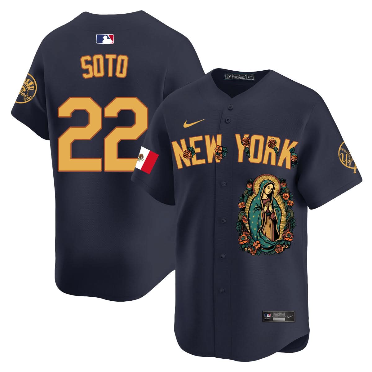 NYY Mexico Guadalupe Vapor Premier Limited Jersey N1 - Printed