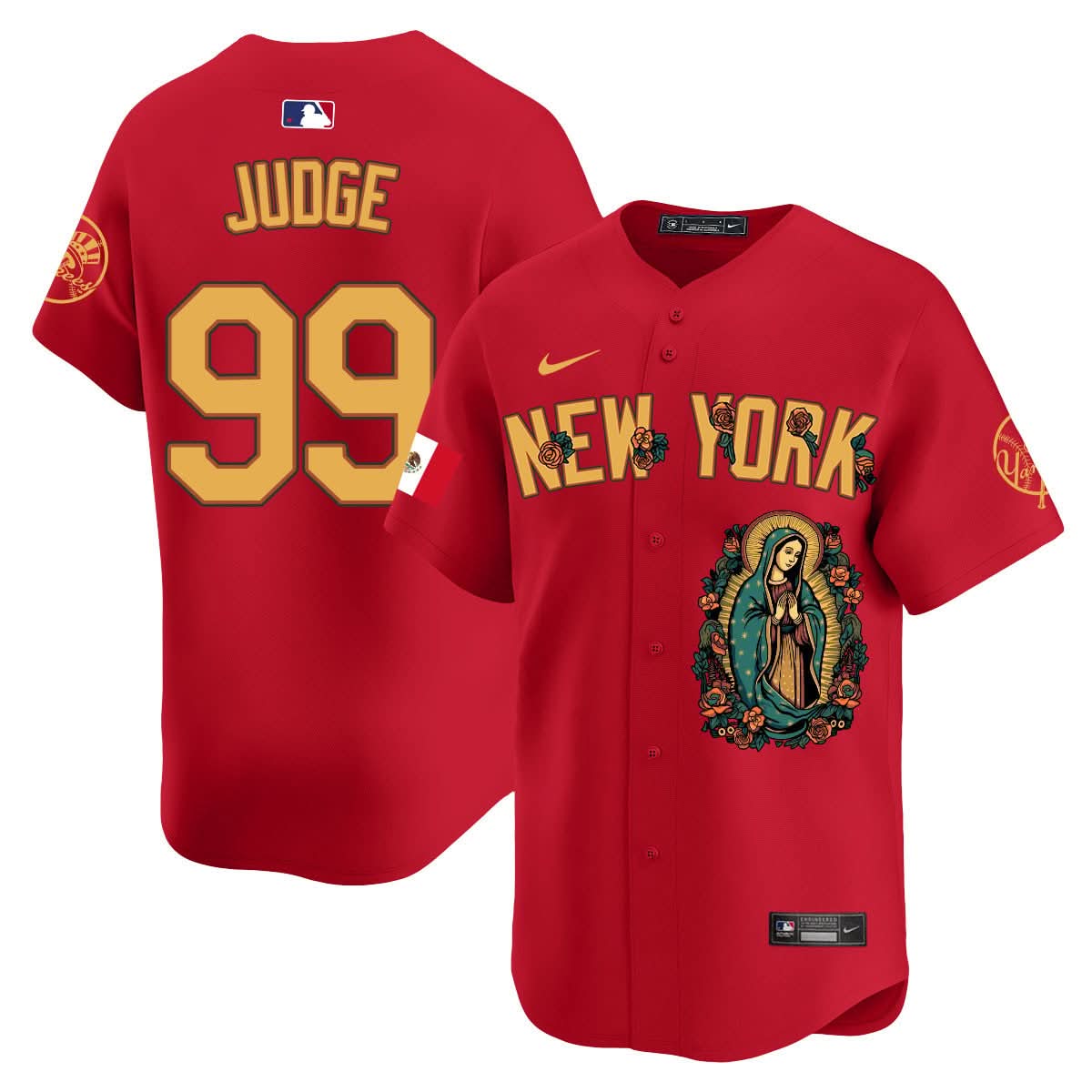 NYY Mexico Guadalupe Vapor Premier Limited Jersey N1 - Printed