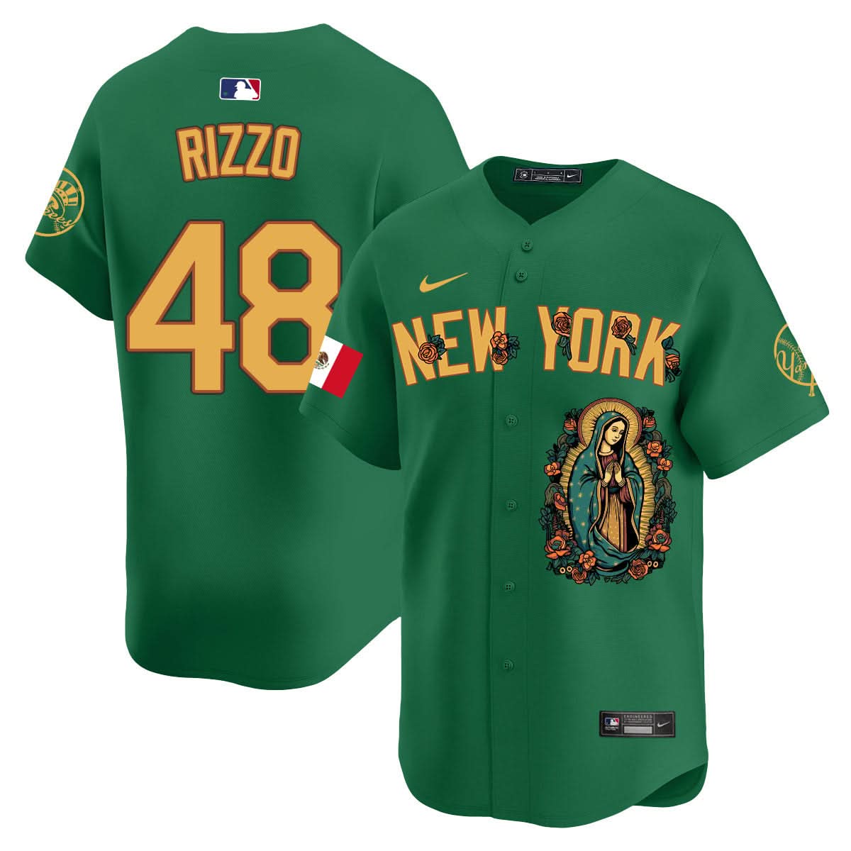 NYY Mexico Guadalupe Vapor Premier Limited Jersey N1 - Printed