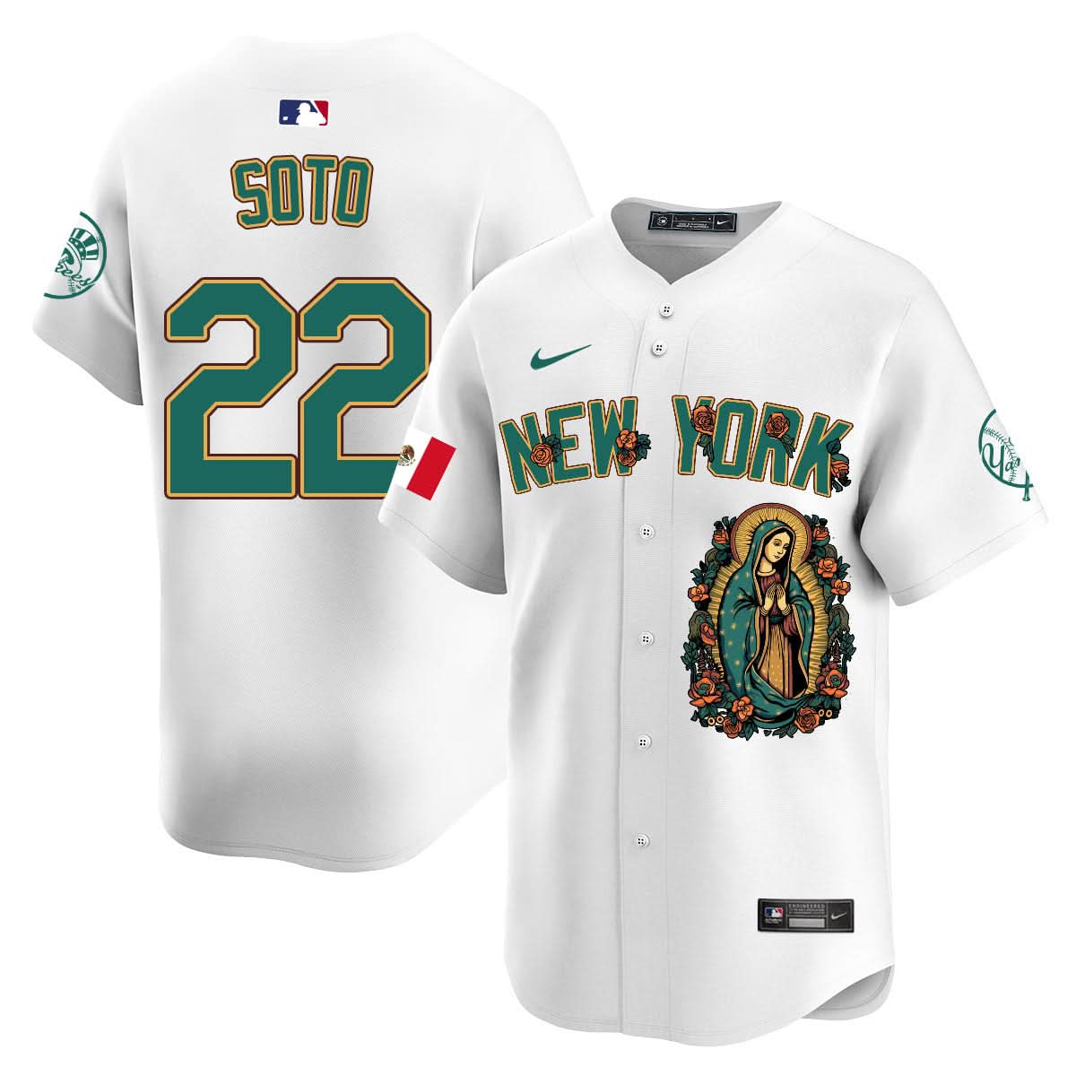 NYY Mexico Guadalupe Vapor Premier Limited Jersey N1 - Printed