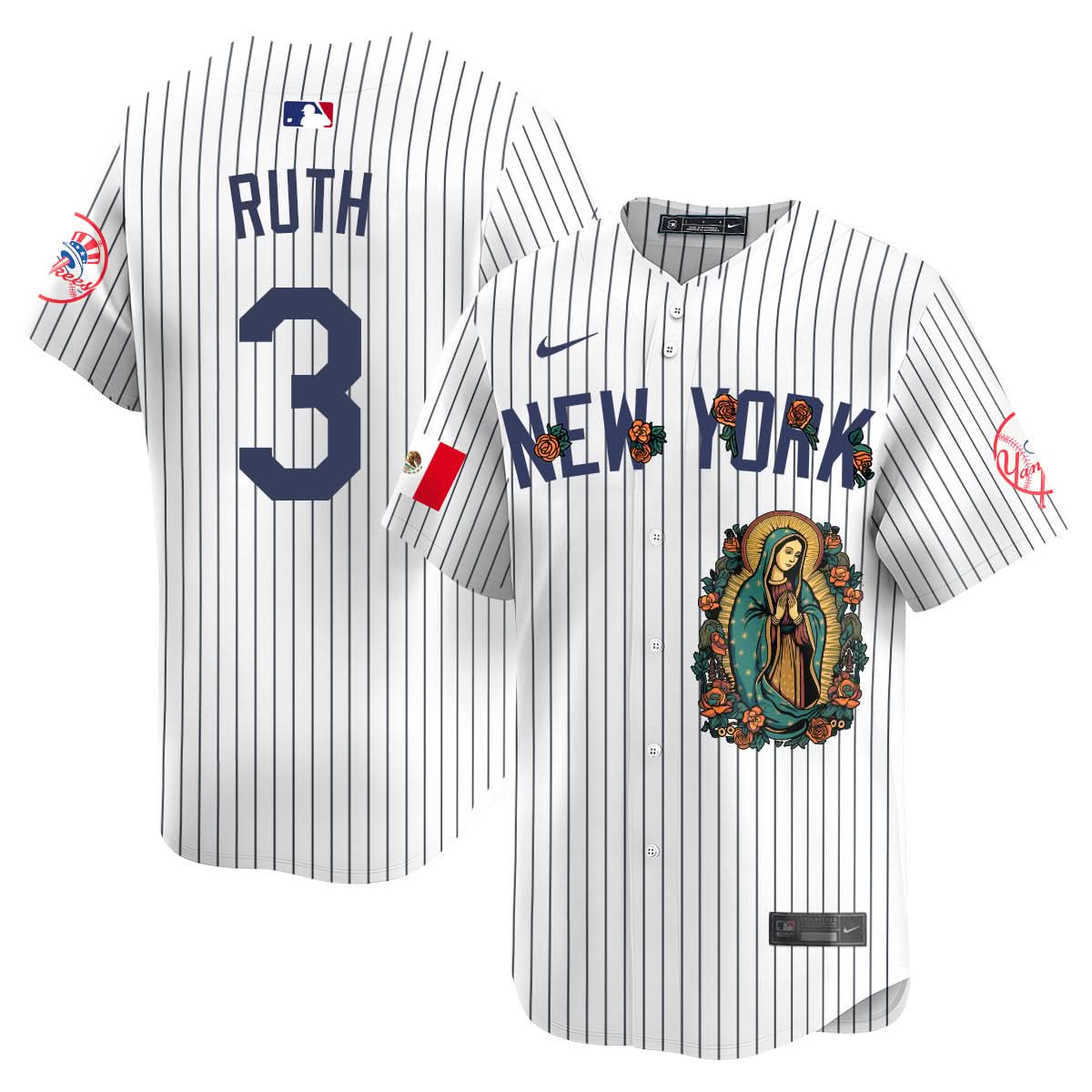 NYY Mexico Guadalupe Vapor Premier Limited Jersey N1 - Printed
