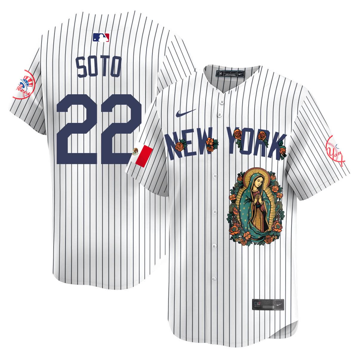 NYY Mexico Guadalupe Vapor Premier Limited Jersey N1 - Printed