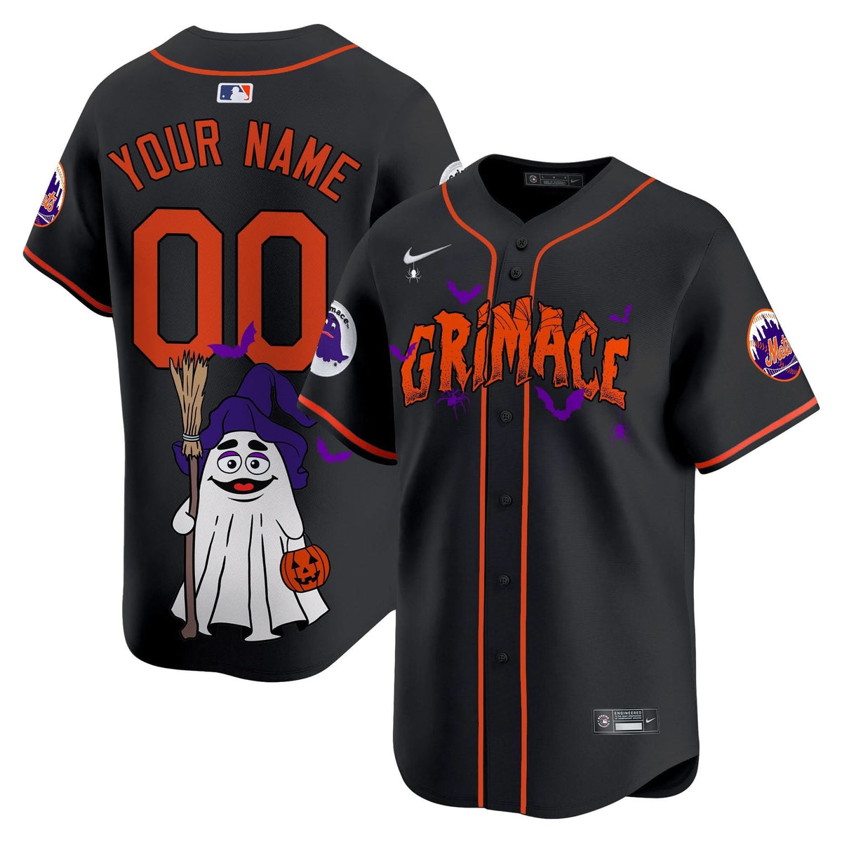 NYM Grimace Halloween Vapor Premier Limited Custom Jersey- Printed