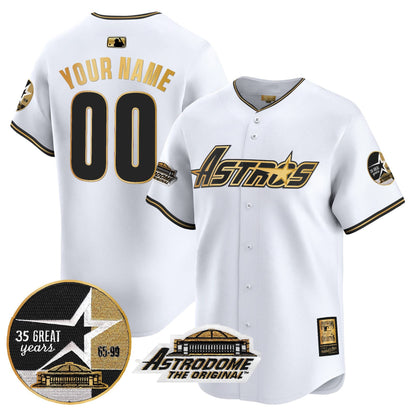 HA 1999 Throwback 35th & Astrodome Patch Vapor Premier Limited Custom Jersey V3 - Stitched