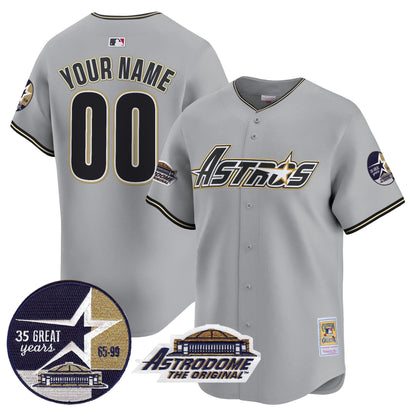 HA 1999 Throwback 35th & Astrodome Patch Vapor Premier Limited Custom Jersey V3 - Stitched