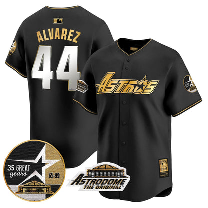 HA 1999 Throwback 35th & Astrodome Patch Vapor Premier Limited Jersey V3 - Stitched