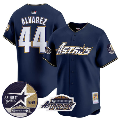 HA 1999 Throwback 35th & Astrodome Patch Vapor Premier Limited Jersey V3 - Stitched