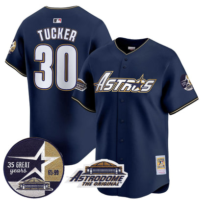 HA 1999 Throwback 35th & Astrodome Patch Vapor Premier Limited Jersey V3 - Stitched