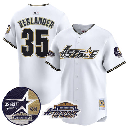 HA 1999 Throwback 35th & Astrodome Patch Vapor Premier Limited Jersey V3 - Stitched