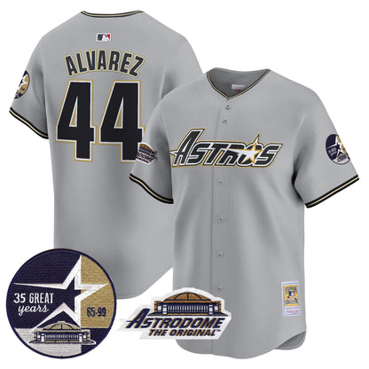 HA 1999 Throwback 35th & Astrodome Patch Vapor Premier Limited Jersey V3 - Stitched