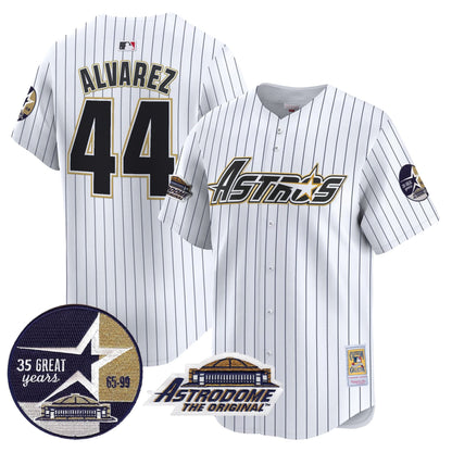 HA 1999 Throwback 35th & Astrodome Patch Vapor Premier Limited Jersey V3 - Stitched