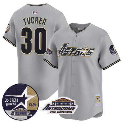 HA 1999 Throwback 35th & Astrodome Patch Vapor Premier Limited Jersey V3 - Stitched