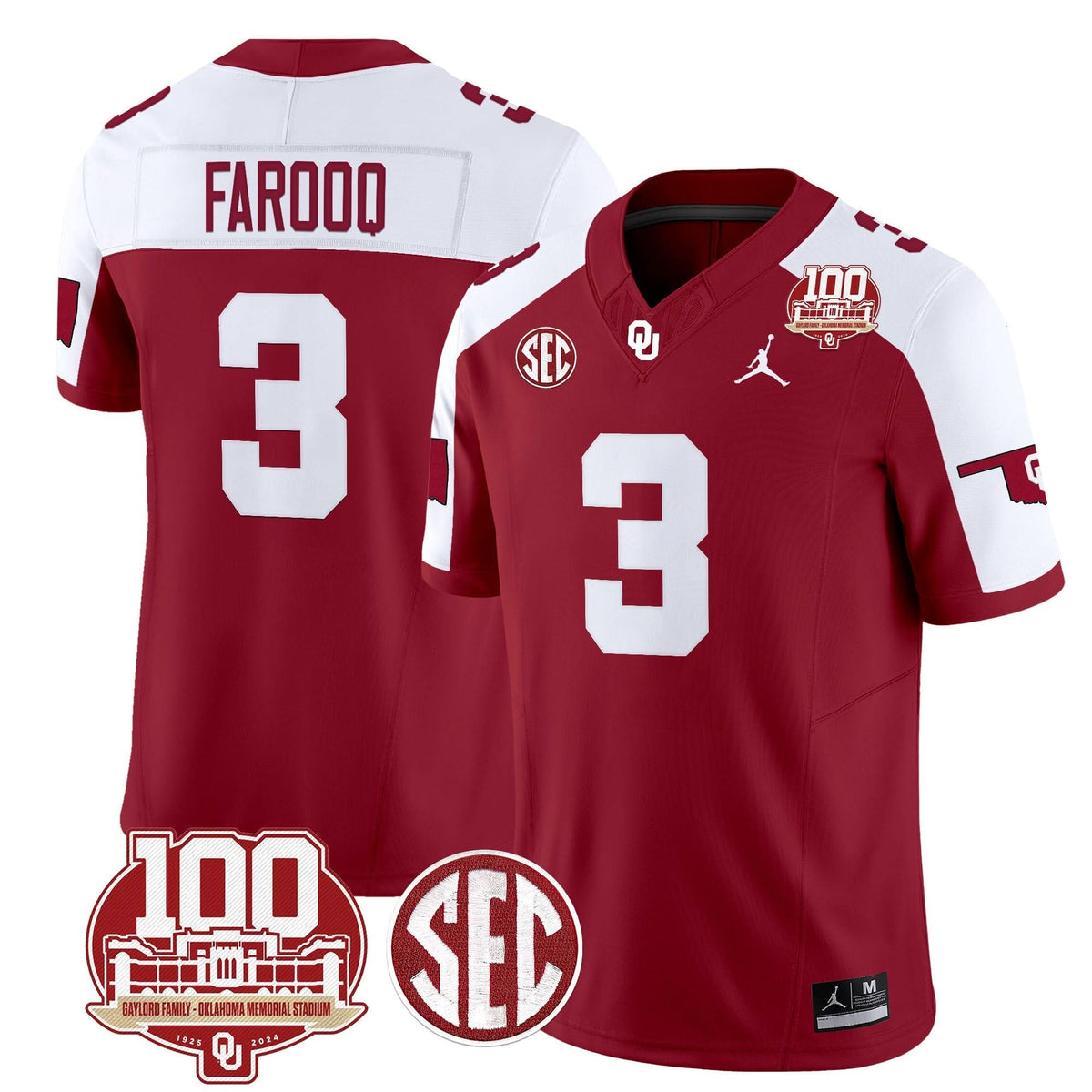 OS 100th Anniversary Patch Vapor Limited Jersey