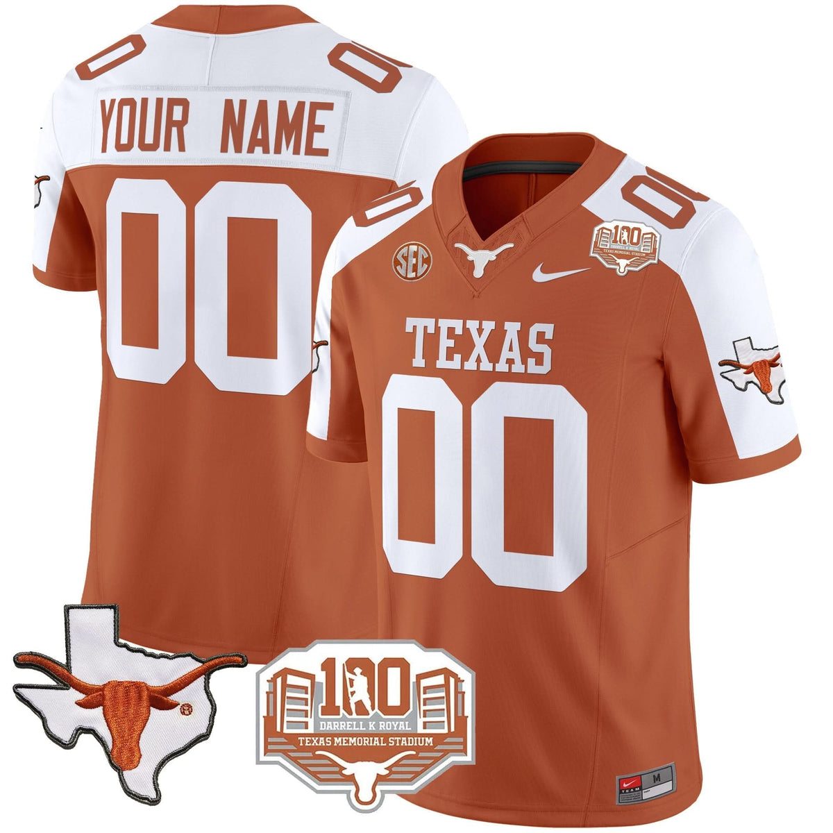 TL 2024 Vapor Limited Custom Jersey - 100 years of Darrell K Royal