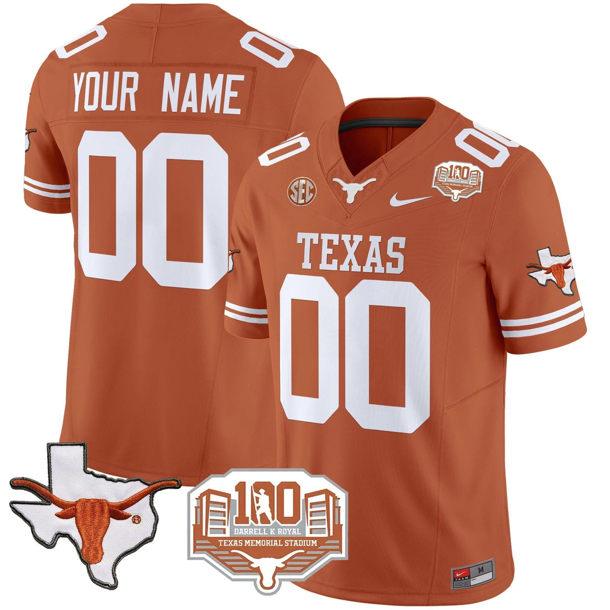 TL 2024 Vapor Limited Custom Jersey - 100 years of Darrell K Royal
