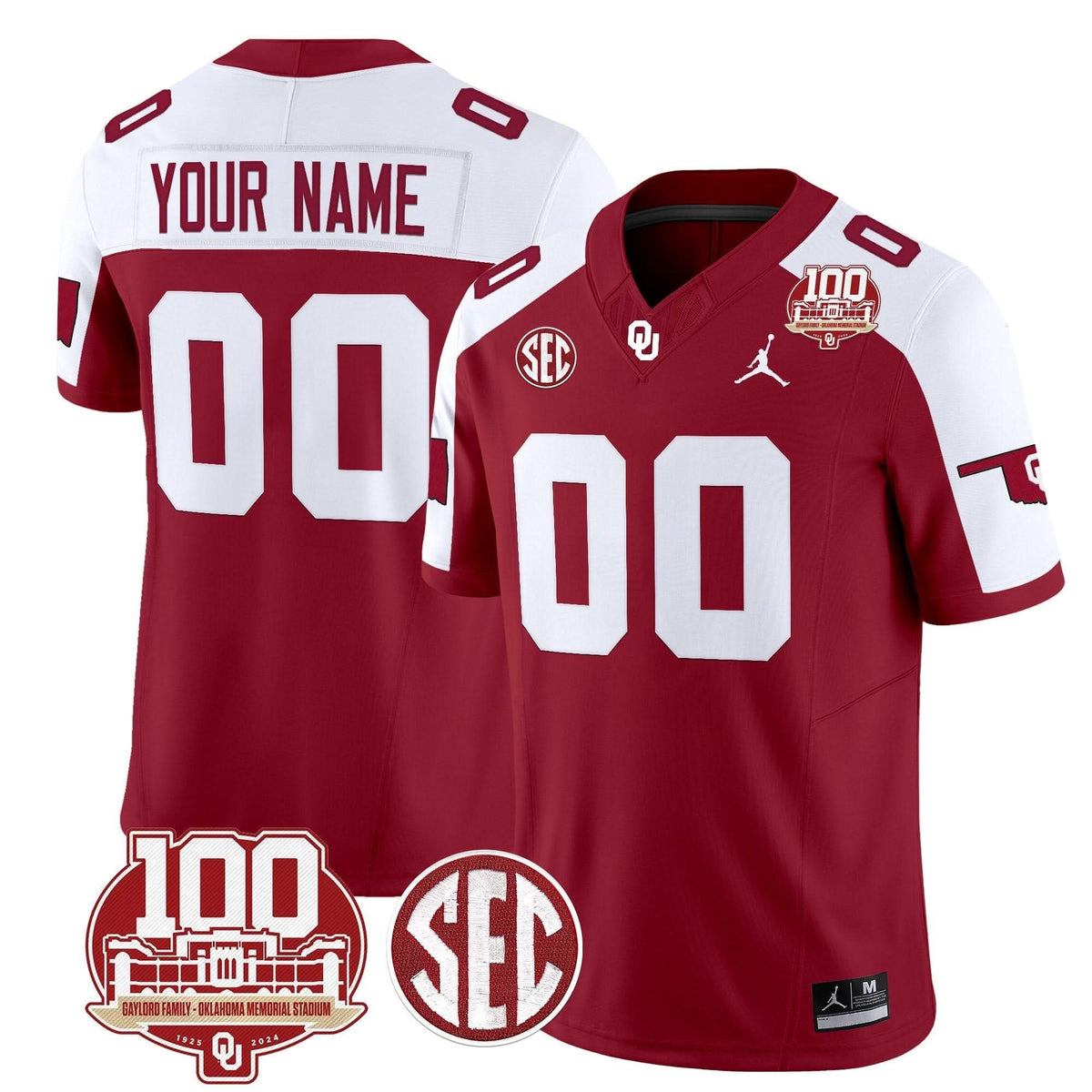 OS 100th Anniversary Patch Vapor Limited Custom Jersey