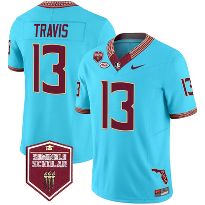 Men's Florida State Seminoles 2025 Seminole Scholar Patch Vapor Limited Jersey - All Stitched