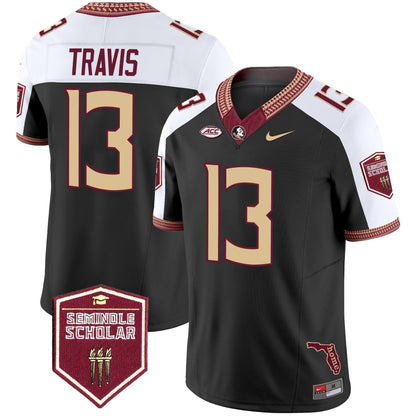 Men's Florida State Seminoles 2025 Seminole Scholar Patch Vapor Limited Jersey - All Stitched