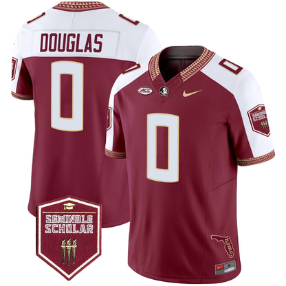 Men's Florida State Seminoles 2025 Seminole Scholar Patch Vapor Limited Jersey - All Stitched